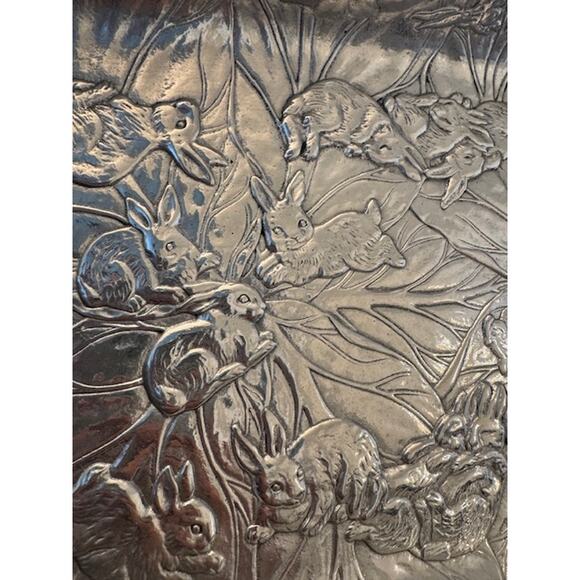 Vintage Arthur Court 1990 Rabbit Bunny Rectangle Casserole Dish Tray - Picture 5 of 10